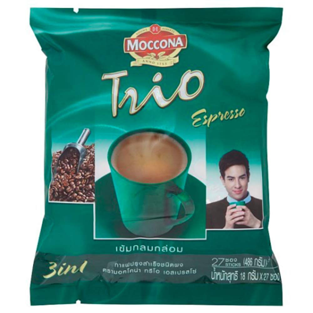 Amazon.com: Moccona Trio Espresso 3 in 1 Coffee 18g 27 Sachets